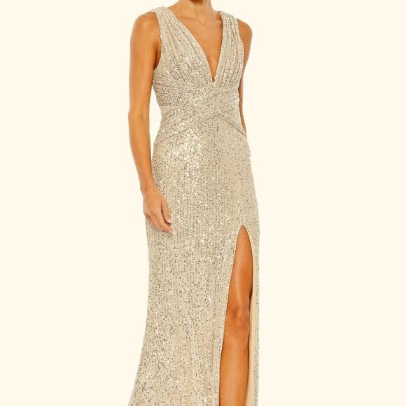 MacDuggal - Ieena sequin sheath gown - Picture 1 of 4